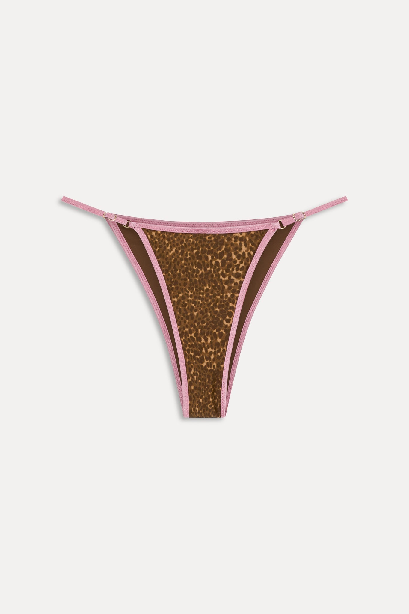 Luna Satin Bikini Bottom - Vintage Cheetah