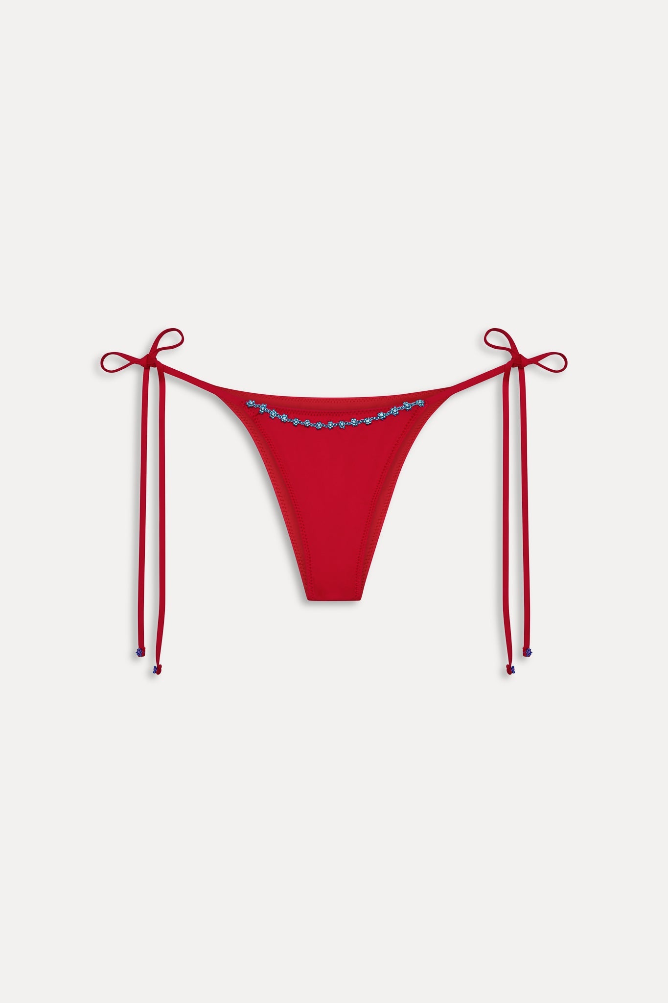 Mackenzie Beaded Cheeky Bikini Bottom - Havana