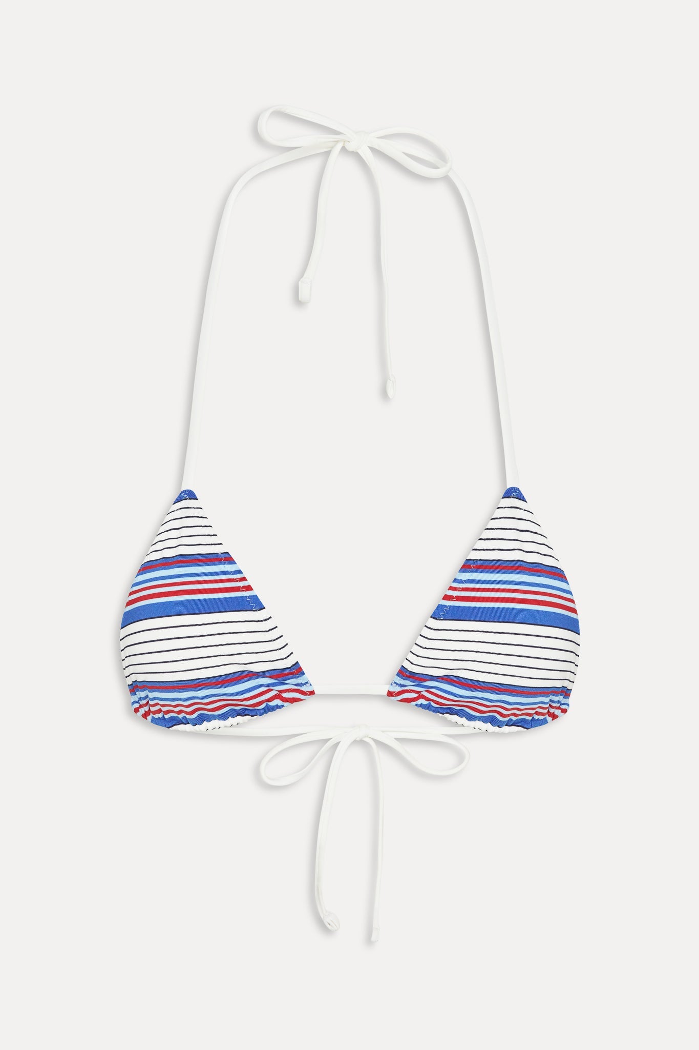 Nick Striped Triangle Bikini Top - St. Tropez Stripe